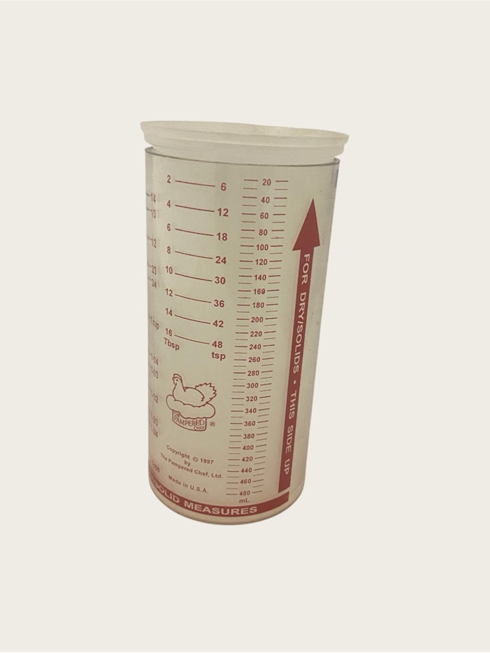 The Pampered Chef Measure All 2 Cup Measure Liquid Dry & Solid #2225 Made In USA